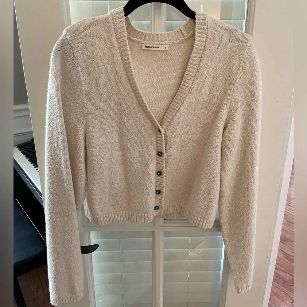 Marine Layer Monet crop cardigan